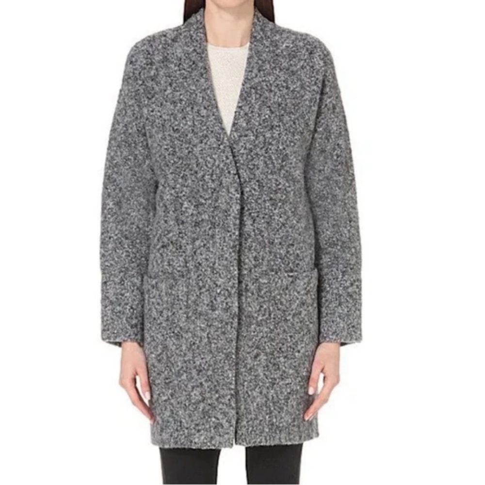 Rag & Bone Blue and Black Merino Wool Diana Cardigan Size Medium